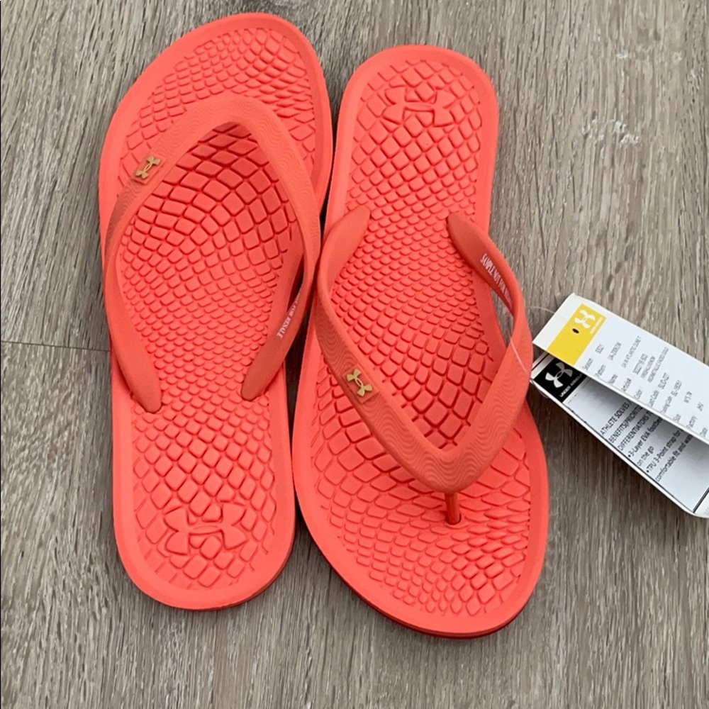 Size 7 under armour sandal flip flop Atlantic dune